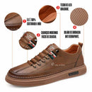 Kit 2 Tênis Ortopédico Italiano de Couro Legitimo